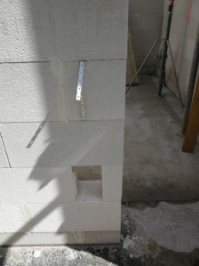 Fehlende Wand Gästebad