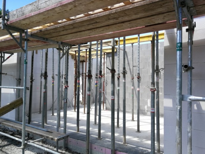 Stützpfeiler im Bungalow