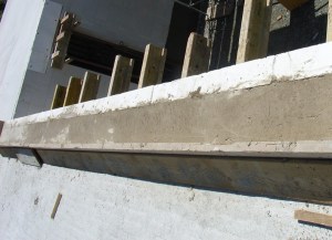 Decke betoniert - Wohnzimmerfenster