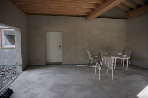 Estrich Garage Trennschiene