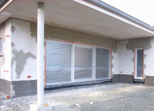 Heizen Lüften Folie an Fenstern 2