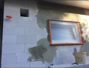 Vorbereitung Außenputz Armierung