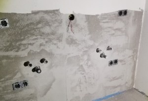 Installationswand Elternbad