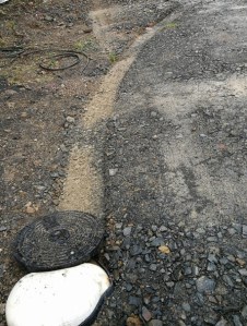 Wasserschacht überfahren