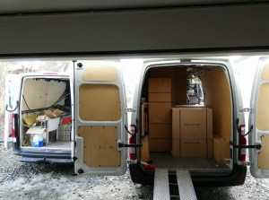 Ankunft Küchenmöbel